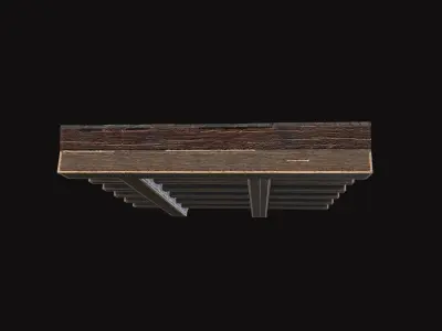 Medieval Roof V12 Low-poly 3D model