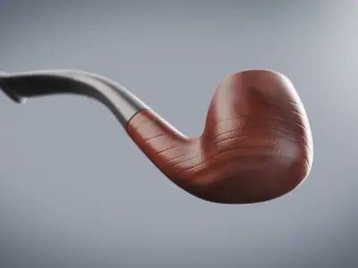 Smoking Pipe Low-poly 3D model buy