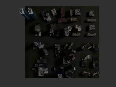 City low-poly Low-poly 3D model