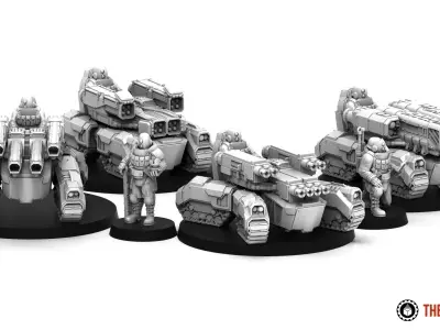 Jade Coalition - Harvestman Fire Support Platform 3D print model