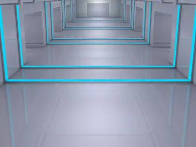  Sci Fi Corridor 3D model
