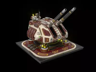 Imperial Large  Cannon 3D model