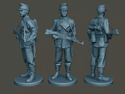 German soldier ww2 Stand Guard G3 3D print model