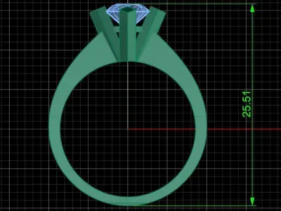 Jewelry ring 321 3D print model
