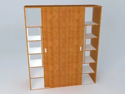 Closet with  sliding doors Free 3D model
