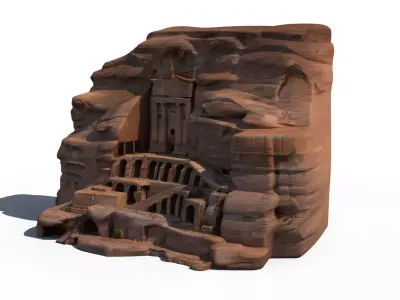 Urn Tomb Petra 3D model