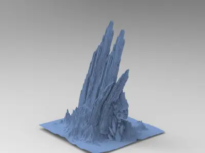 Ancient Athena Mountain 1 3D model