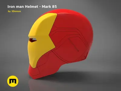 Iron Man Helmet Mark 85 3D print model