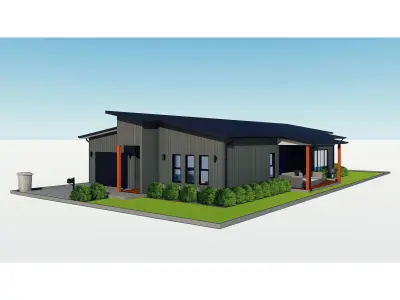 Australian Houses Set 1 3D model