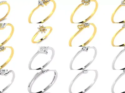 217 Thin Shank 3dm render details 3D Model Pack