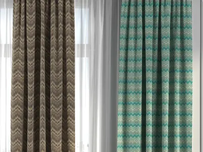 Curtain Set 213 3D model