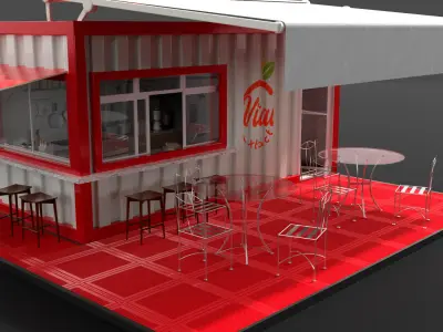 12ft Container 3D model