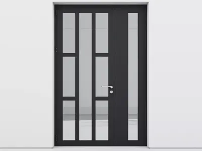 Aluminium door 201 3D model