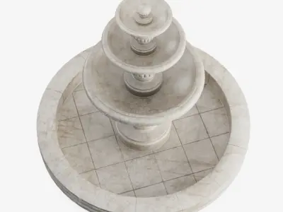 Fountain Free low-poly 3D model