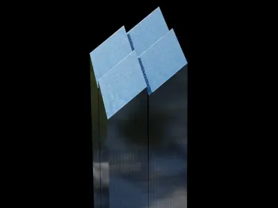 2 World Trade Center - NYC Low-poly 3D model