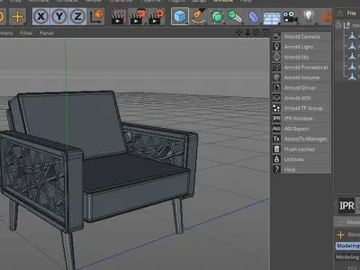 Modern Chair 02 Free low-poly 3D model