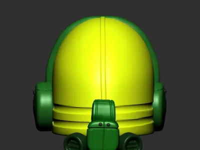 helmet scifi high poly sculpt  ver 9 3d printable  3D model