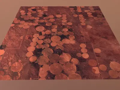 Mars Base Mars Landscape Red Planet Environment Mars Planet Low-poly 3D model