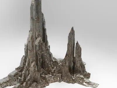 Giants causeway rock tower 3D model