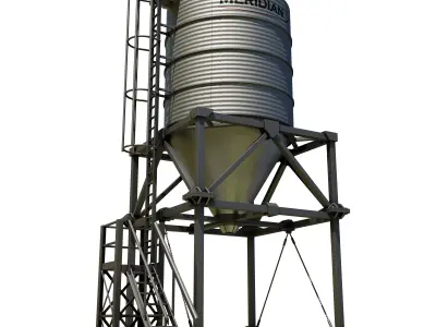 Grain Storage Silo 3D model