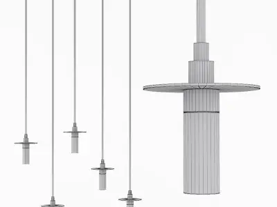 Restoration Hardware RENNES PENDANT Nickel 3D model