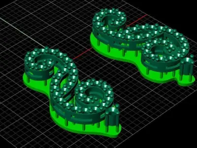 Earring 005 3D print model