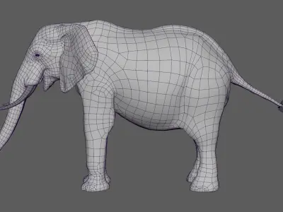  African Elephant - photo realistic 