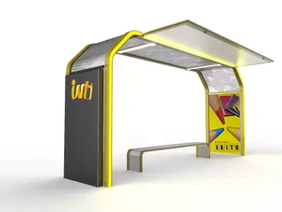 Inti Bus Stations 3D model