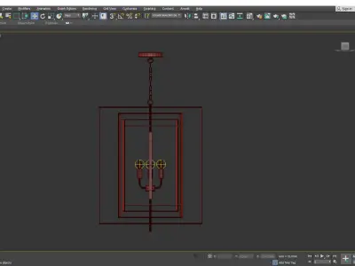 Hollis Chandelier Low-poly 3D model