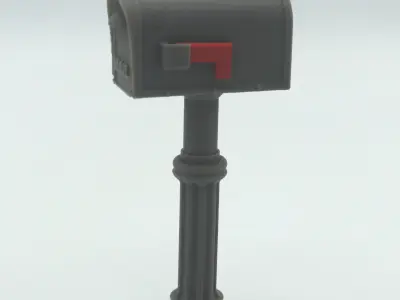 miniature Mailbox functional multi-color print  3D print model