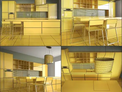 Kitchen Furniture XVI 3D model