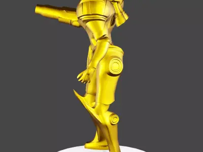 Female Intergalactic bounty hunter 3D print model