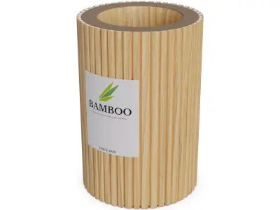 Kitchen utensils Bamboo Utensil Holder 3D model