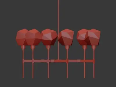 GEM chandelier 3D model purchase