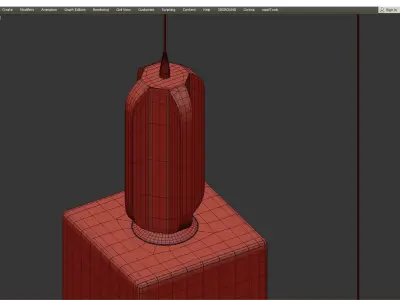 VIAL pendant Low-poly 3D model