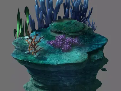 Game Model - Seabed - Seabed Reef 3D model