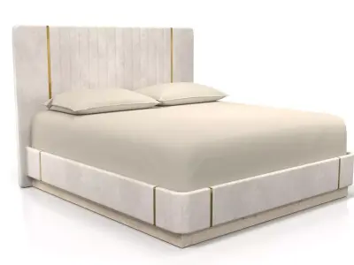 Queen Size Bed Light 3D model