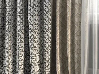 Curtain Set 199 3D model