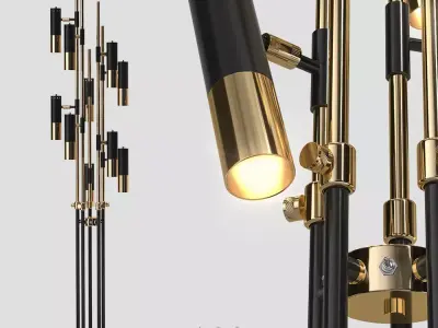 Delightfull IKE floor 10 lamps 3D model