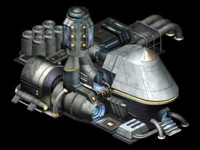 Machinery - Spacecraft - Functional Objects 010 3D model
