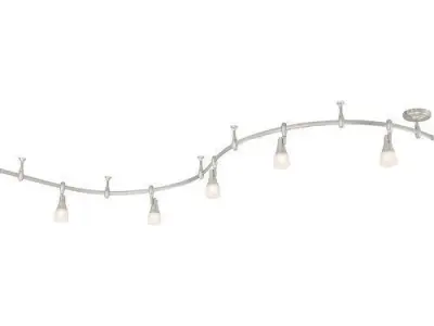 Brushed nickel Nowell 5-Light Track Kit Free 3D model