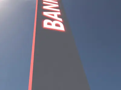 Bank Building-02 3D model