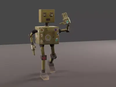 Robot Low-poly 3D model
