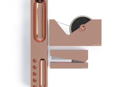 TomDixon Copper Office Accessories Free 3D model