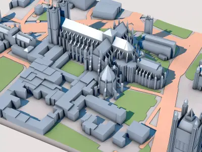 Westminster Abbey London United Kingdom 3D model