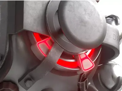 Sci-Fi Eye Bot Expressive Robot  Pet  3D model