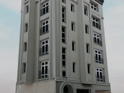 Residential Block Building  Free 3D model