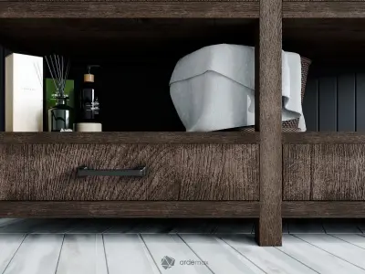 Double Sink Vanity 3D model