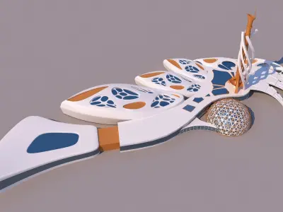 0093 - Organic Building 3D model