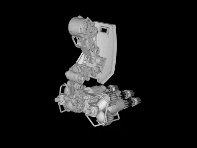 Sci-fi Minigun 3D print model